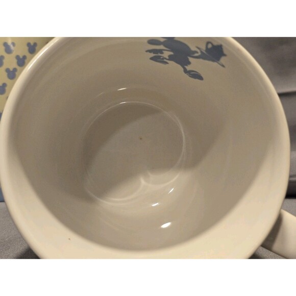 Set Of 2 Chef Mickey Mugs Pale Yellow & Blue - Picture 9 of 10